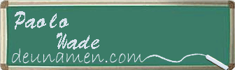 Paolo Wade Visitenkarte